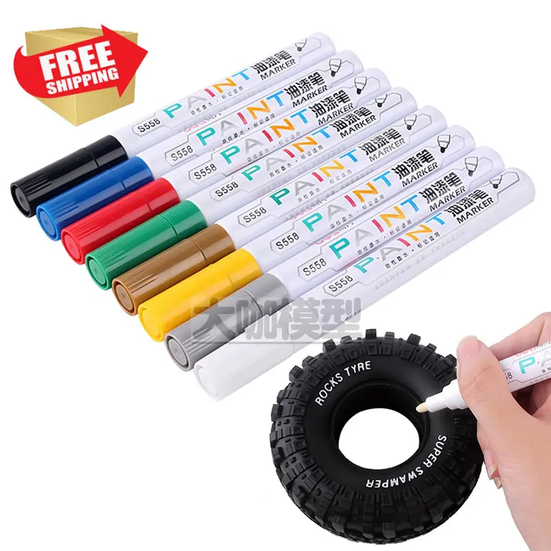 

RC Parts car short truck model car tire tracing pen simulation decoration color paint pen option parts