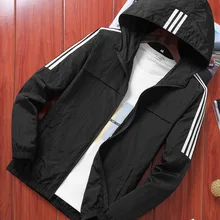 Мужская Летняя Повседневная спортивная куртка с капюшоном от ветра Sy3366