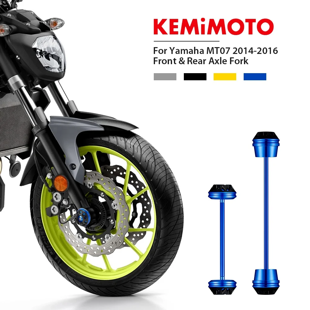Передняя Задняя ось мотоцикла вилка Краш Рамка слайдер Крышка для Yamaha MT07 2014 2015 2016