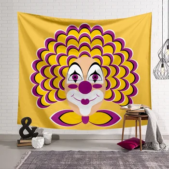 

Abstract Clown Tapestry 3D Printing Tapestrying Rectangular Home Decor Wall Hanging 03