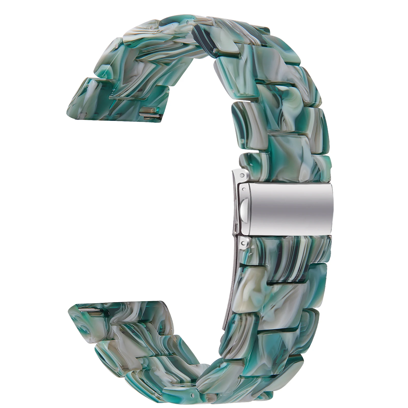 Enhanced 20mm Resin Smart Watch Strap - Versatile Replacement Wristband in Stylish Design