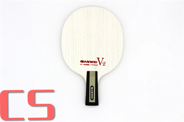 Sanwei V2 белый блеск(V 2, V-2) Настольный теннис/пинг понг лезвие - Цвет: CS  short handle