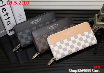 

Luxury Louis Vuitton LV- Men Women Wallets Fashion Long Leather Top Quality Card Holder Classic Female Purse Brand Wallet L36