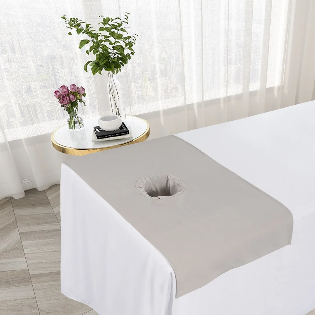 Wick Cotton Salon Head Sheets, Massage Treatment, Beauty Salon Bed Table, Cover Bed Towel, No Hole, 50*90cm, 1Pc 4
