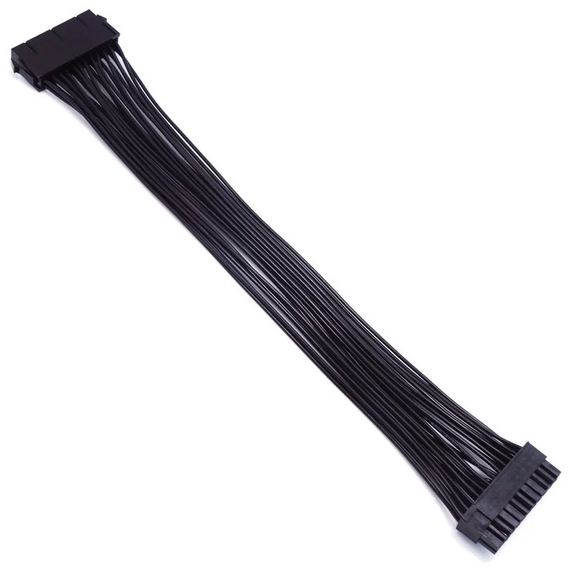 18AWG ATX 24(20+4)Pin Female Motherboard PSU Power Supply Male To 24Pin Extension Cable Mainboard Adaptor 32CM | Компьютеры и офис