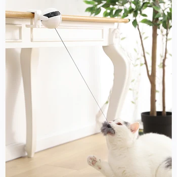 

Electronic Motion Cat Toy Interactive Cat Teaser Toy Lifting Ball Electric Flutter Rotating Interactive Puzzle Toy Petshop