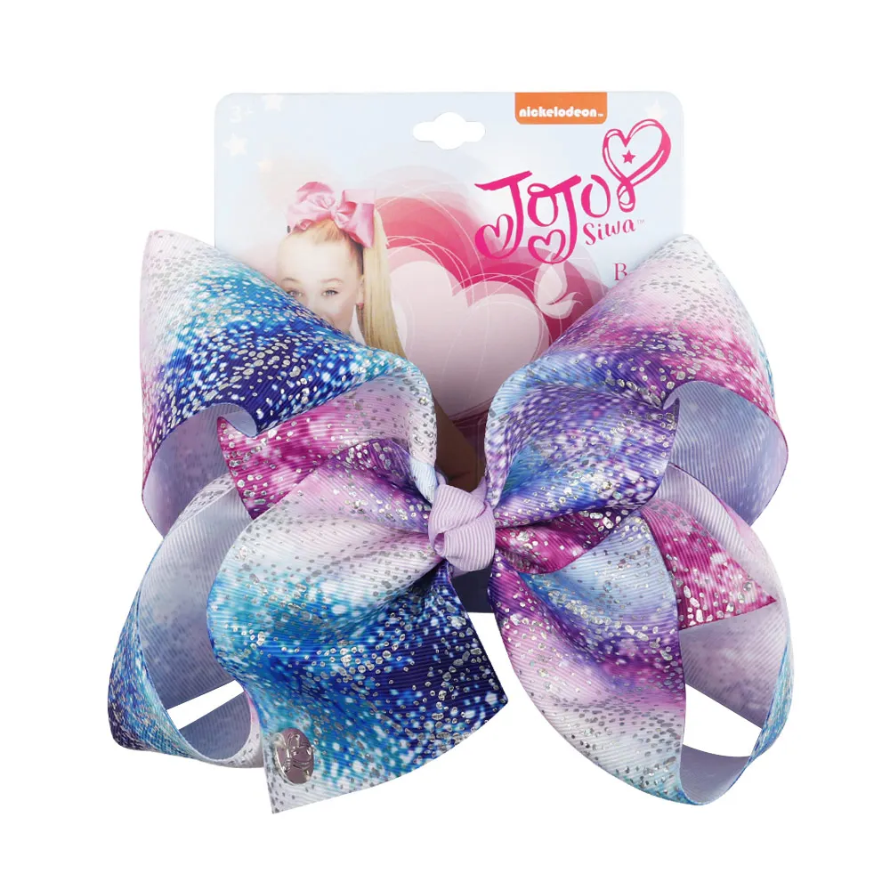 CN " Jojo банты для девочек/Jojo Siwa большие рождественские Jojo банты для волос для девочек с зажимами бант ручной работы аксессуары для волос - Цвет: 27