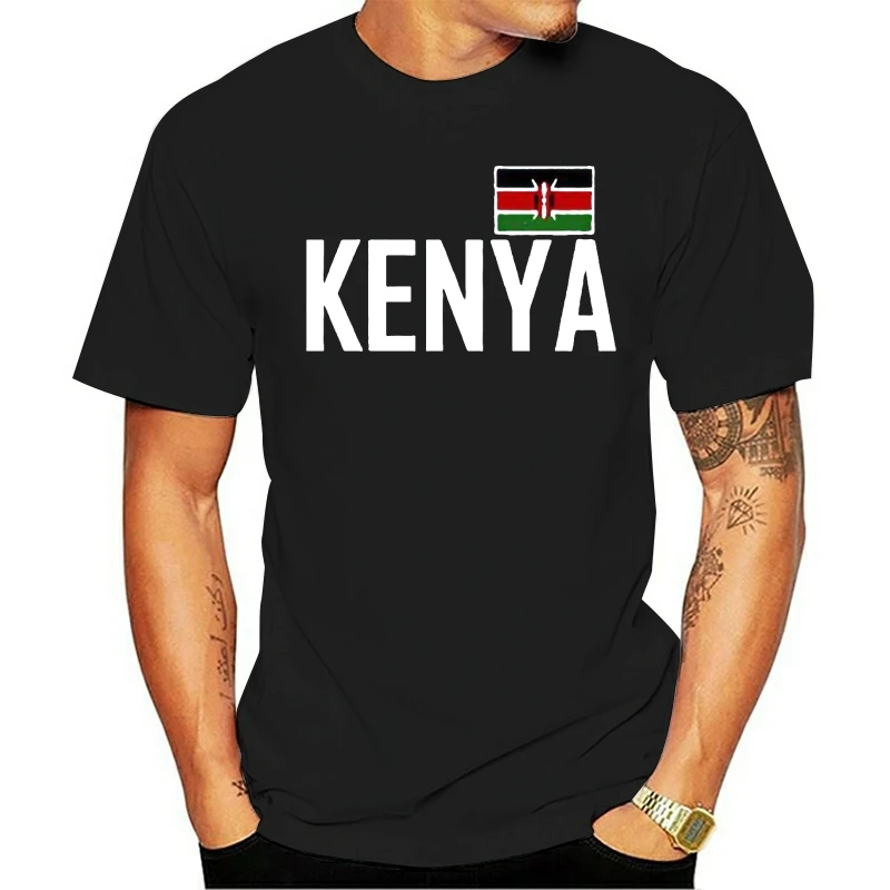 

T Shirt New Summer Style Printed Cotton O Neck Tee Shirt Short Sleeve Kenya 100% Cotton Short Sleeve