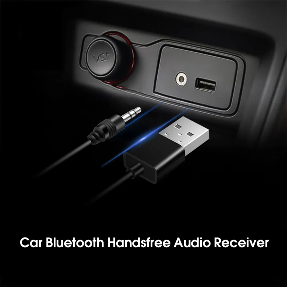 Автомобильный bluetooth-адаптер HYASIA, приемник, беспроводной, стерео, музыкальный, 3,5 мм, AUX Jack, аудио приемник, мини USB, Bluetooth, для автомобильного динамика