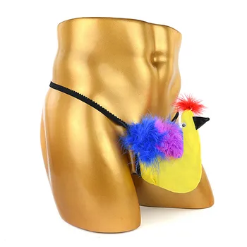 

Animal Decoration T-back Men's Smooth G-strings Lingerie Underwear Briefs Tangas Thongs Underpants Unquie Style Underwear