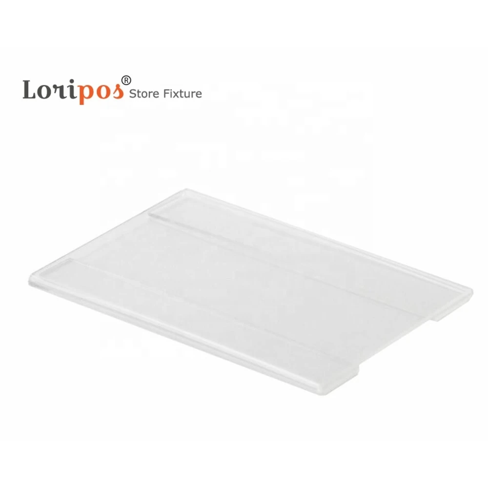 7x10cm Label Wall Mounted Photo Acrylic Frame Flat Square Name Card Holder Cover Paper Price Tag Display