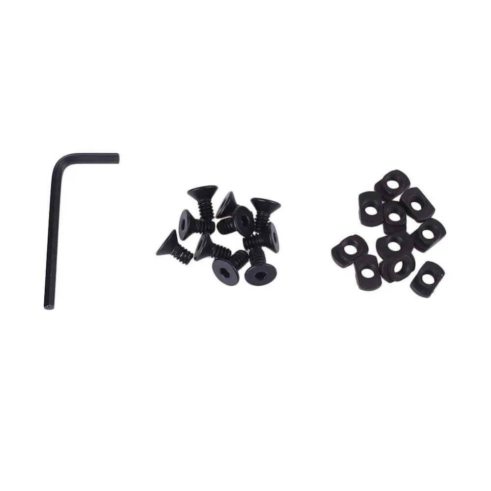 Airsoft AR 15 Accessories tactical 10pcs Universal M-Lok Handguard system Rail Screws and Nuts for hunting страйкбол снаряжение (3)