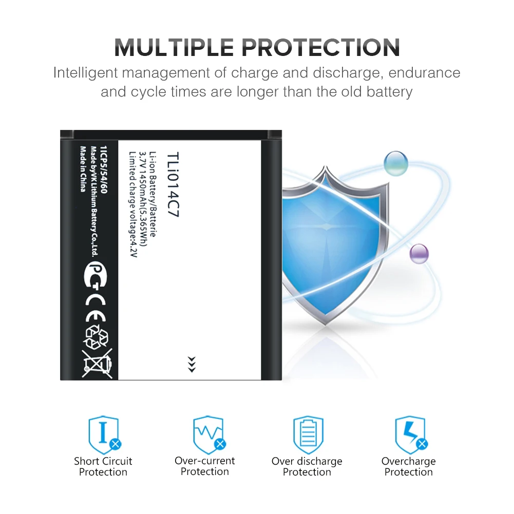 1450 мАч литий-ионные аккумуляторы TLi014C7 батарея для смартфона Alcatel OneTouch Pixi First 4024D 4024X4,0"