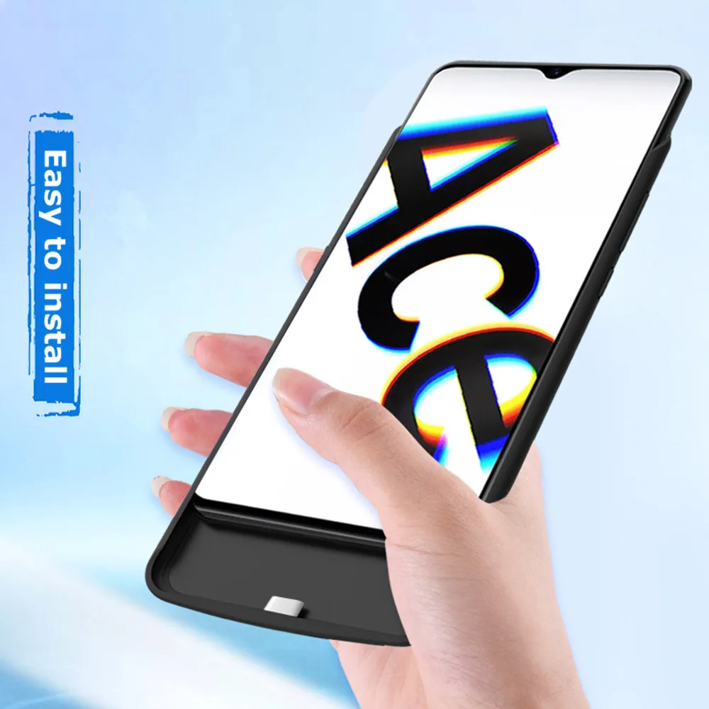 Portable Charger Cover For OPPO Reno 2Z Battery Cases 6800mAh Backup Power Bank Cover for OPPO Realme X2 Pro Charging Case