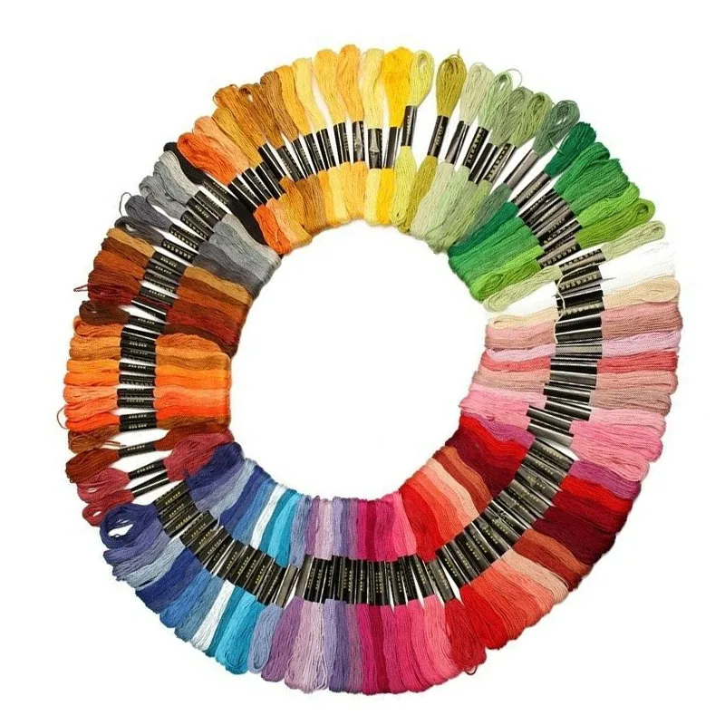 

Wrap The Embroidery Line 100 Color Cross Stitch Thread Embroidery Thread Set smooth shine