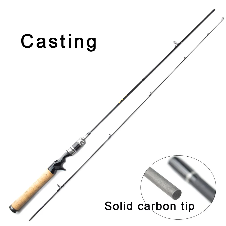 TOMA 99% Carbon Fiber Spinning Fishing Rods Casting 1.8m 602 UL