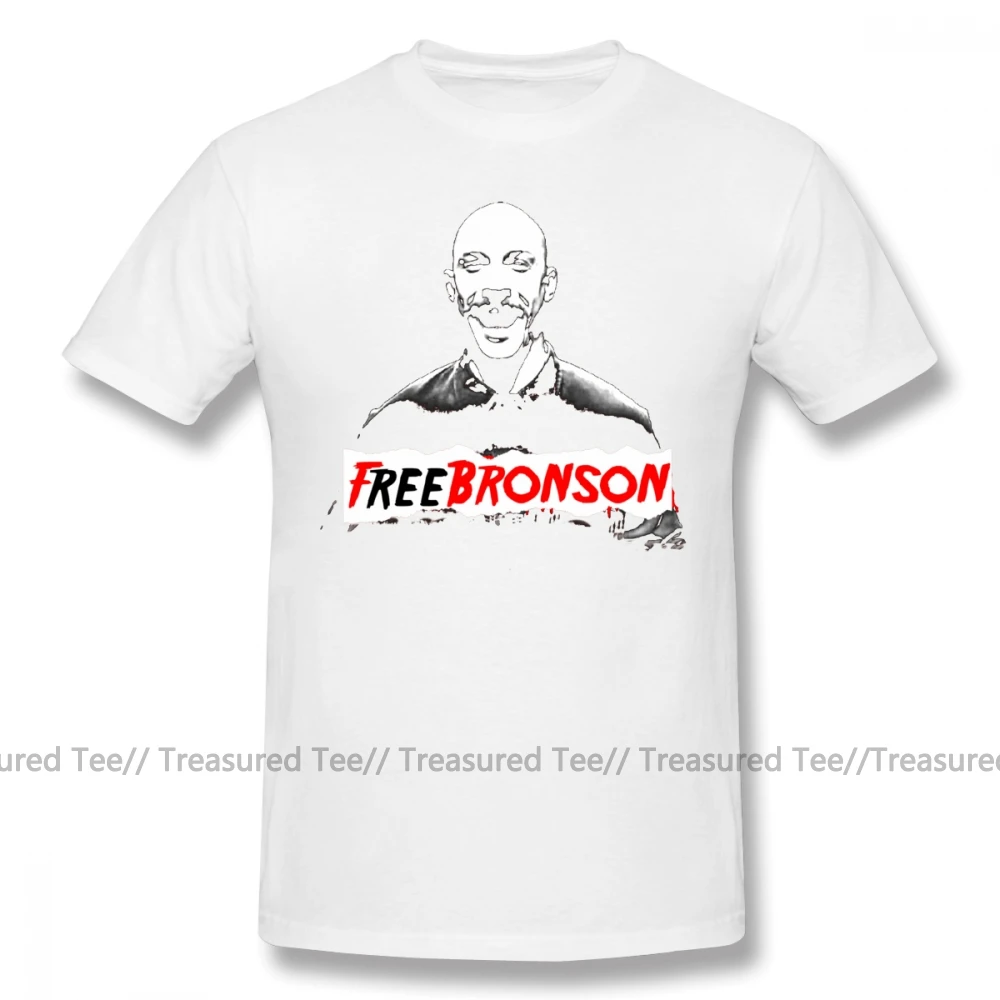 Футболка Acab Free Charles Bronson V2, футболка с коротким рукавом и принтом, потрясающая пляжная Мужская хлопковая футболка 4xl - Цвет: White