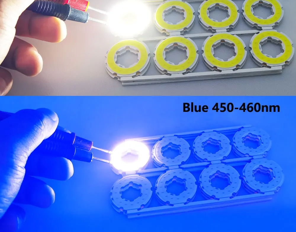 30mm jährliche Form LED COB Angel Eyes 12V DC 2W Cob Led Diode Chip an Bord Ring Led kalt Warm Weiß Blau Lichtquelle – Detail 10