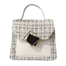 Модная женская однотонная Большая вместительная шерстяная сумка через плечо, сумка-мессенджер, сумки через плечо для девочек, Bolsas De Mujer