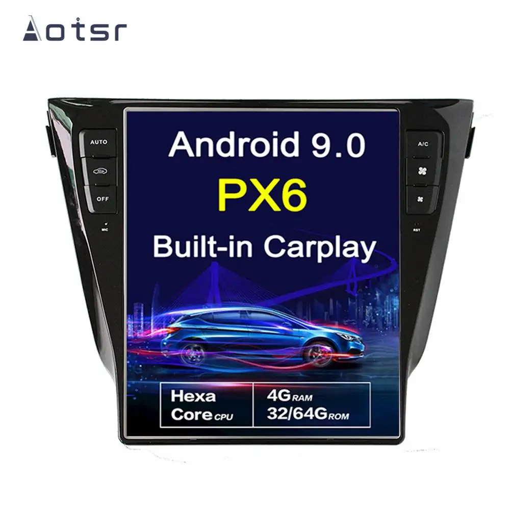 Android 9,0 Tesla стиль 10," вертикальный экран Автомобильный gps навигатор для NISSAN X-TRAIL 2013- головное устройство мультимедиа радио плеер
