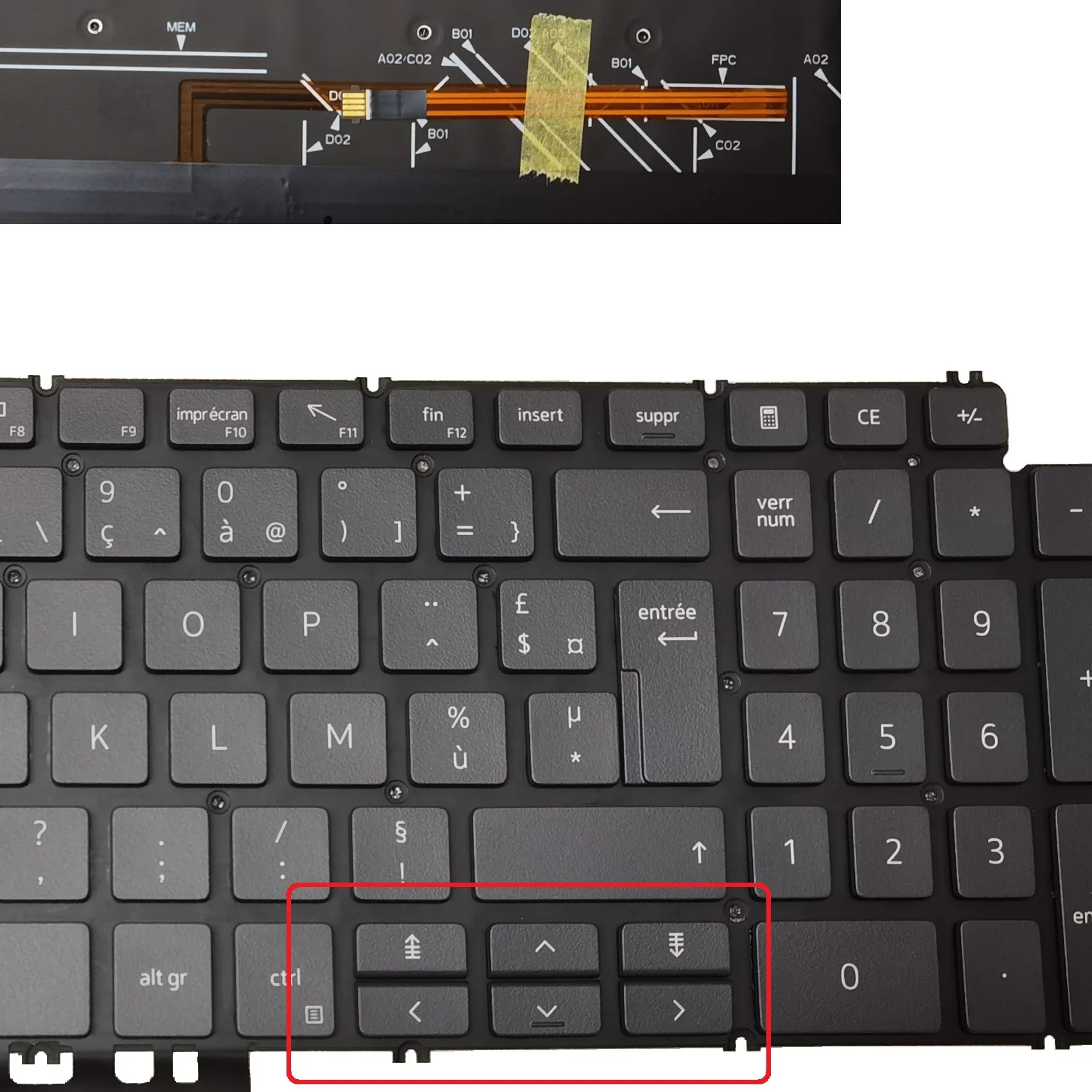 Clavier AZERTY Français Pour Dell Inspiron 15 7590 5584 5590 5593 5594 5598 - Neuf