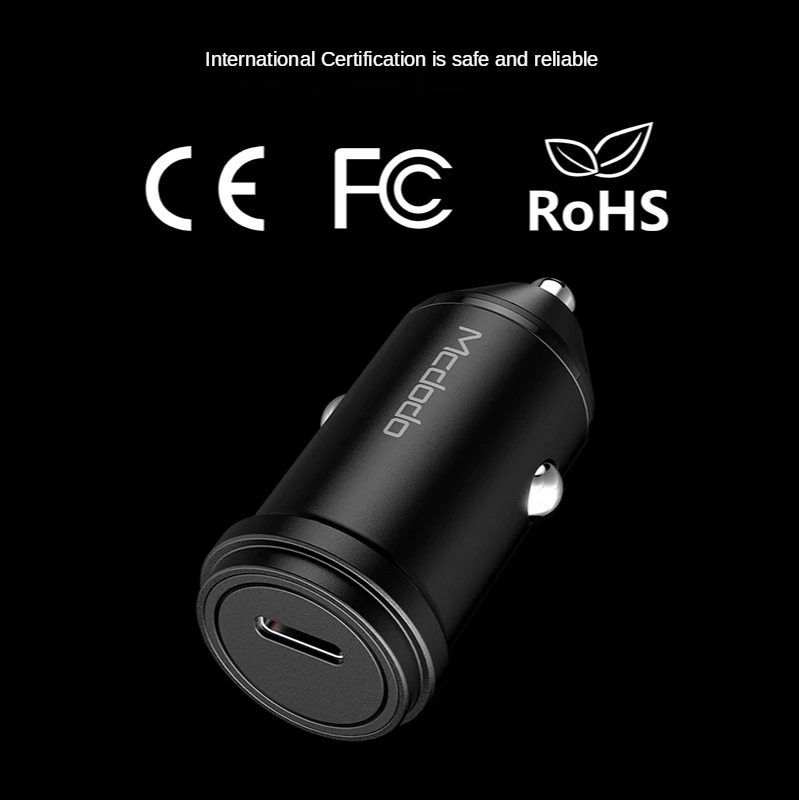 

PD18W Mini USB Car Charger Quick Charge 3.0 Car Phone Charger for Samsung iPhone QC3.0 QC Fast Mobile Car Charging type-c