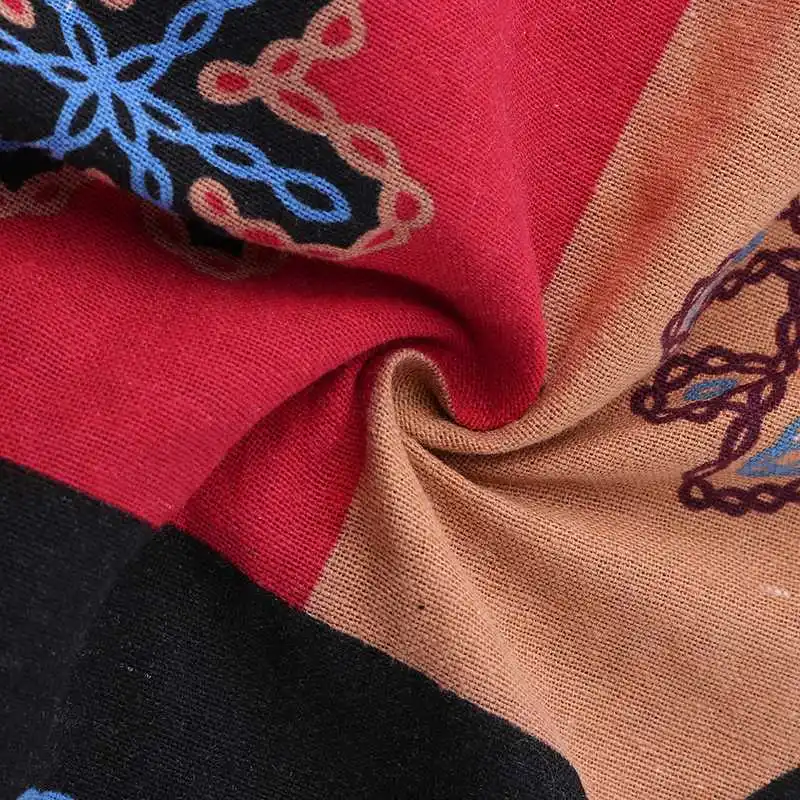 Винтажное женское длинное платье макси Vestidos ZANZEA летнее платье женское платье с принтом длинная рубашка платья Повседневное свободное нарядное платье халат