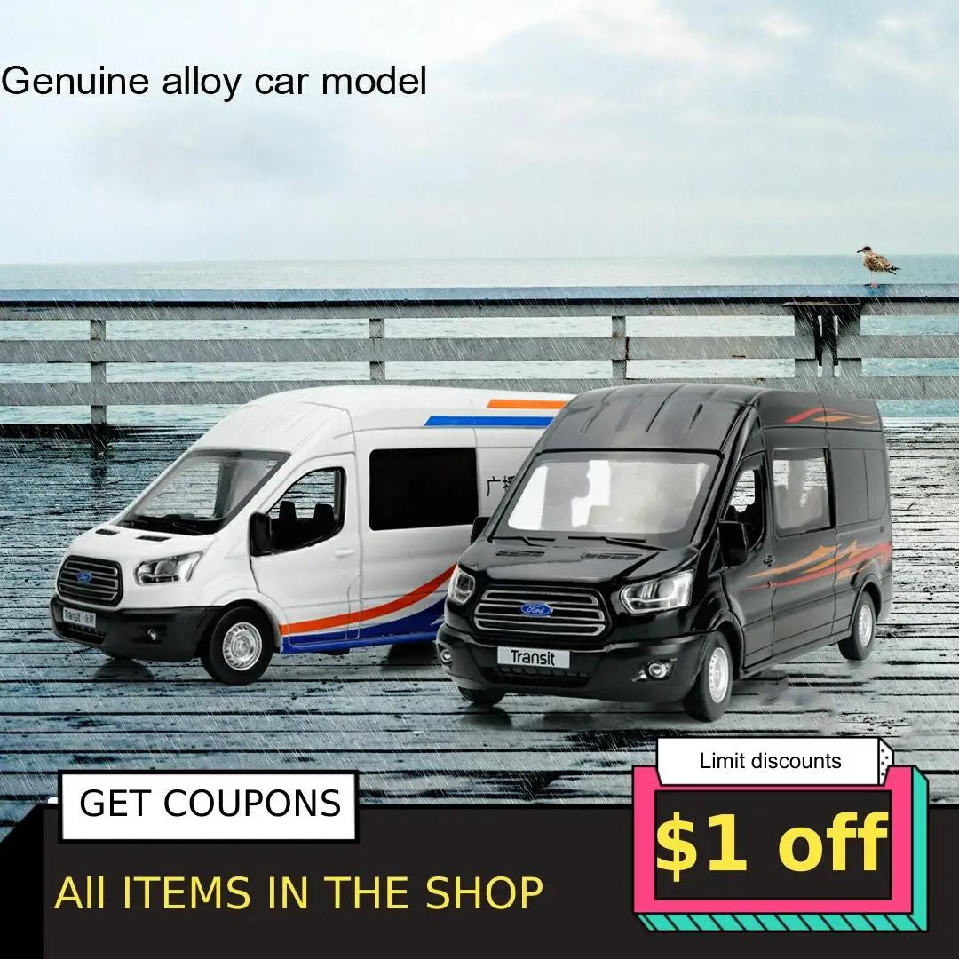 Горячая продажа Diecasts игрушечный автомобиль 1:32 Сплав Fords Transit Van Truck сплав модель