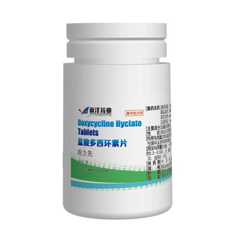 

1 Bottle Doxycycline Hydrochloride Tablets 10mg Anticatarrhals 100 Tablets