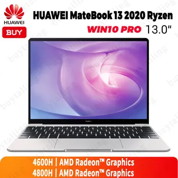 13 inch HUAWEI MateBook 13 2021 Version Ultraslim Laptop AMD Ryzen R5-4600H/R7-4800H 16GB DDR4 512GB SSD Windows 10 Pro English 1