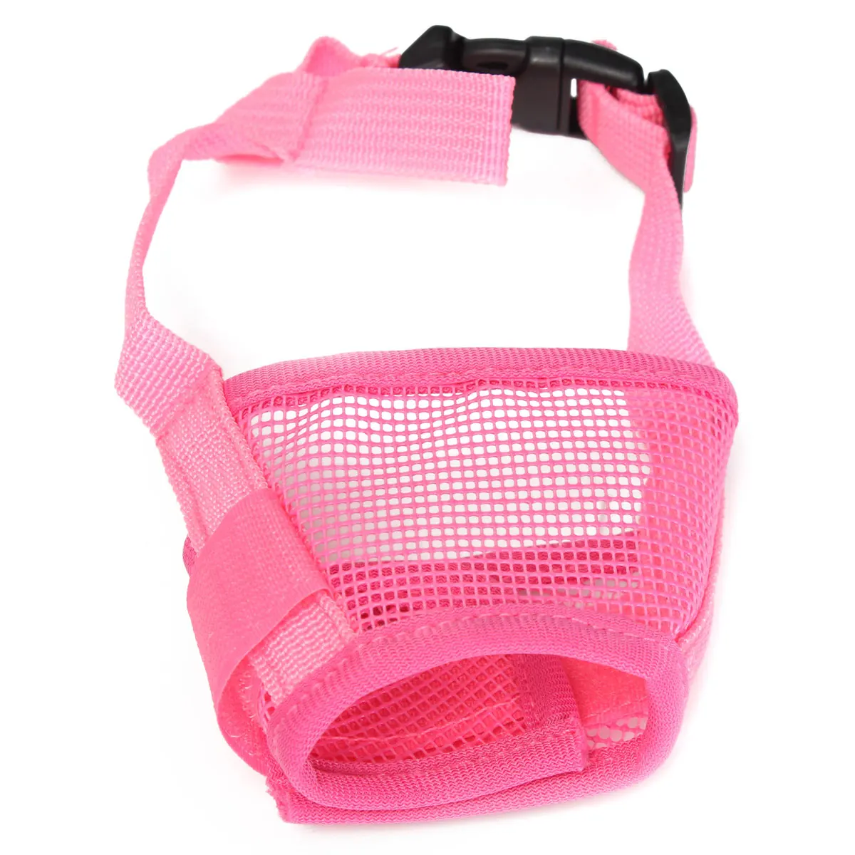 Pink S Регулируемый намордник для собак Pet Puppy Mesh Рот нейлоновая Маска Анти укусы лай товары для домашних животных черный синий фиолетовый розовый красный s m l xl - Цвет: Pink S