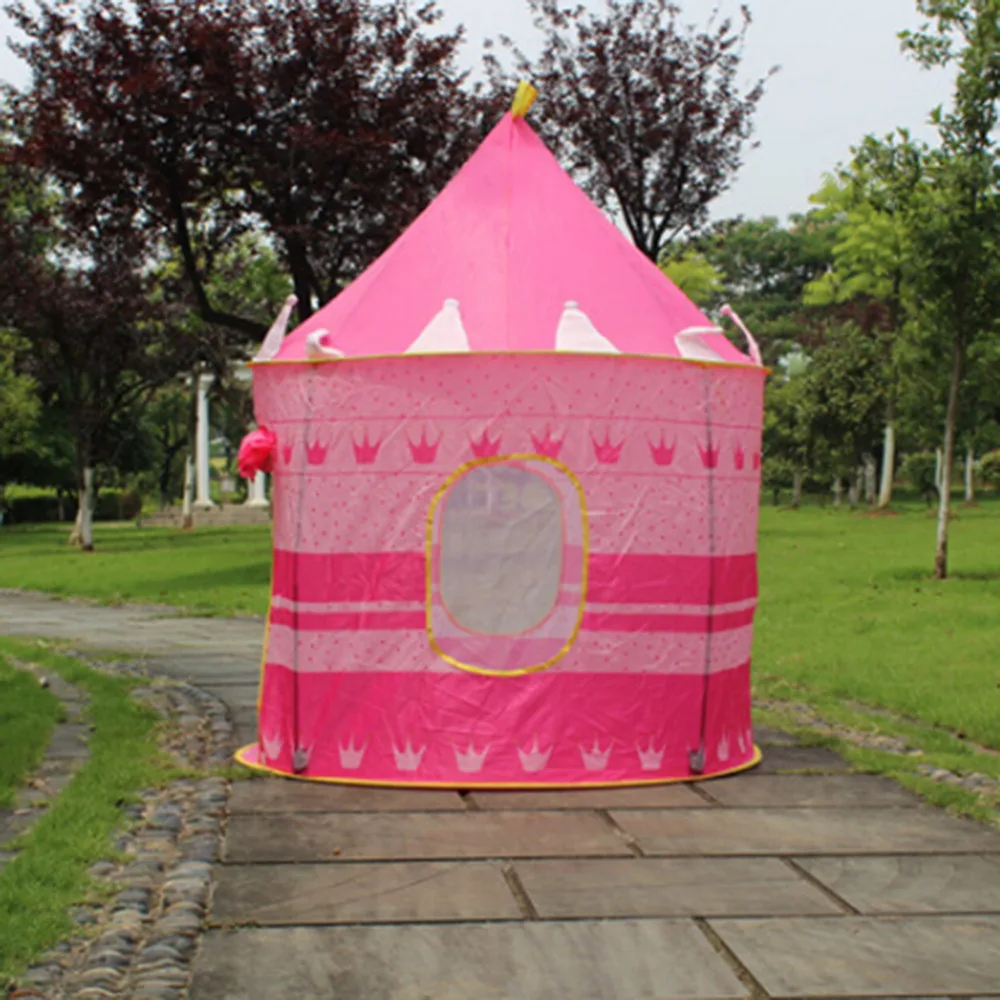 Tente de jeu Portable pliable Tipi Prince tente pliante enfants garçon Cubby jouer maison enfants cadeaux en plein air jouet tentes château