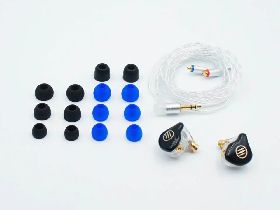 BGVP DS1 Pro 2BA+ 1 динамический Драйвер Гибридный MMCX HiFi наушники-вкладыши