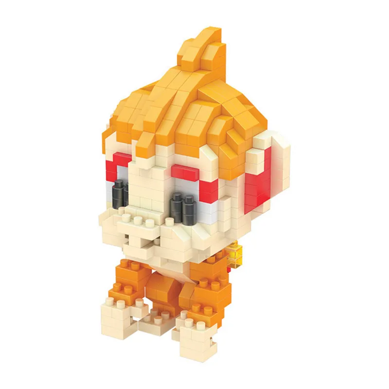 24pcs/lot Anime Pocket Cute Pikachu Blastoise Venusaur Charizard Gyarados Animal DIY Mini Building Diamond Small Blocks Toy