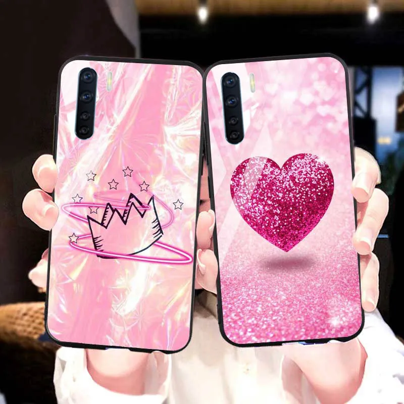 Чехлы для OPPO A91 роскошный силиконовый чехол из закаленного стекла телефона Oppo A31