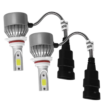 

2pcs Car headlight LED C6 COB auto front fog light bulb 7200LM 9V-36V 9006