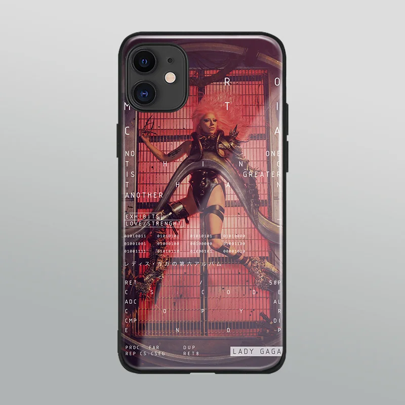 Модный постер Chromatica Lady gaga закаленное стекло для iPhone SE 6s 7 8 Plus X XR XS 11 12 mini Pro Max чехол