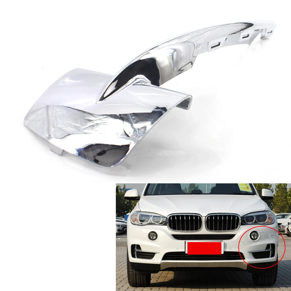

Left Side for BMW X5 F15 2014-2018 Front Lower Bumper Trim Step Pad Grille Grill 51117325395