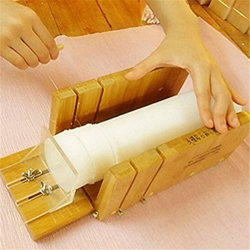 

1 Pc Newest Stainless Steel Wood Soap Mold Loaf Garnish Cake Cutter Cutting Tool Home Kitchen Graters Peelers Slicers Knife Box