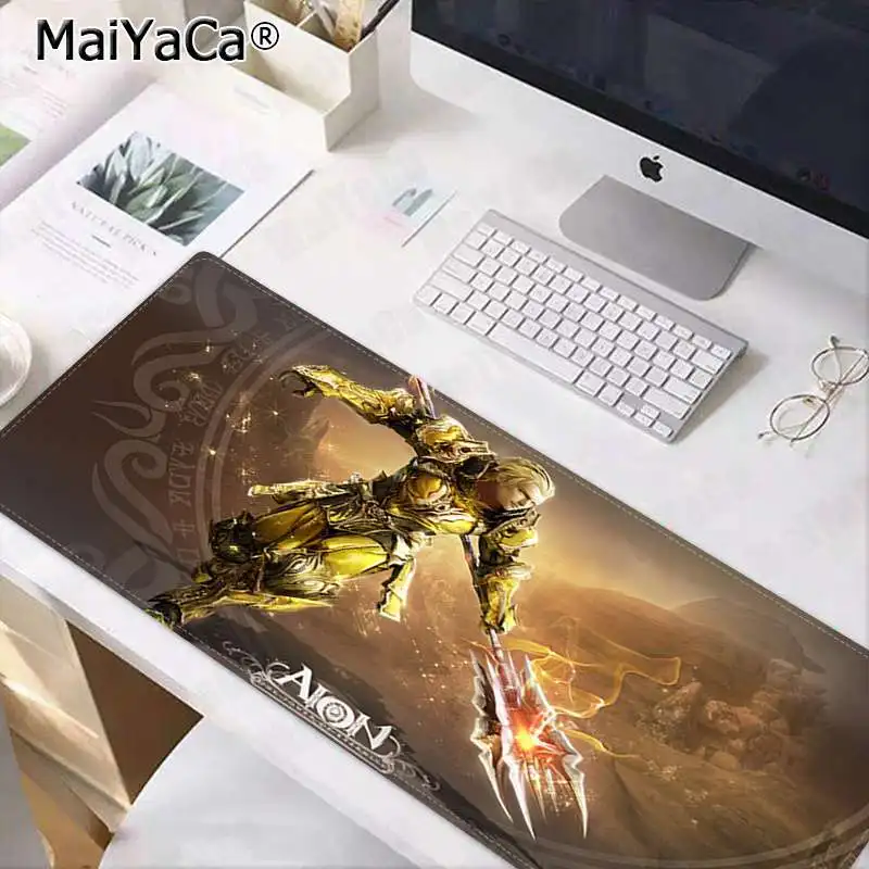 MaiYaCa Лидер продаж Aion геймер Блокировка края коврик для мыши игра большой коврик для мыши клавиатуры коврик - Цвет: Lock Edge 40X90cm