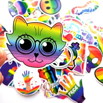 

100 Pce/set Personality Rainbow Color Graffiti Stickers Luggage Luggage Motorcycle Laptop Skateboard Mobile Phone Stickers