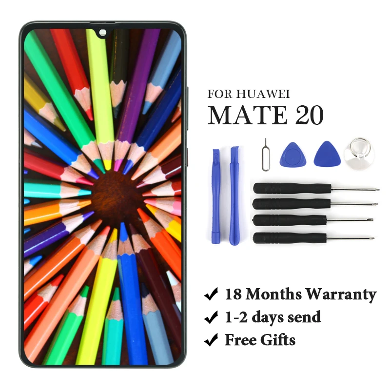 Оригинальный дисплей с рамкой для Huawei Mate 20 6 53 дюйма сменный сенсорный ЖК-экран