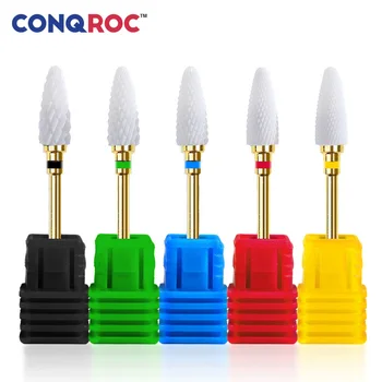 

High Quality Ceramic Milling Cutter Paint Grinding Polishing Nail Drill Bit 2.35mm Shank Electric Mini Drill for Dremel