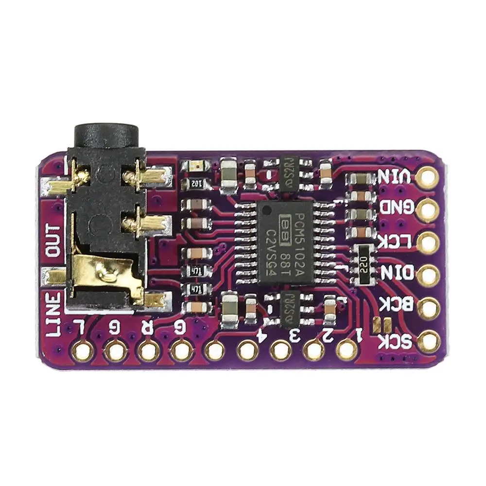 Ies цифровой аудио DAC декодер PCM5102 IIS интерфейс без потерь цифровой аудио DAC декодер GY-PCM5102 ies плеер модуль платы