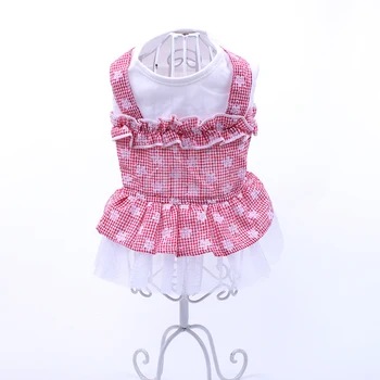

Dog Cat Dress T-Shirt Flower Dress Pet Puppy Fluffy Skirt Spring/Summer Clothes Apparel 4 Sizes