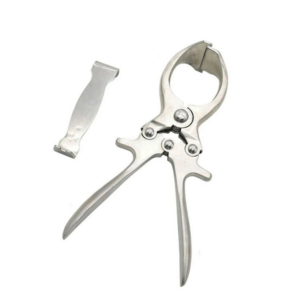 Animal Expansion Device Bloodless Slaughterhouse Sheep Clamp Farm Pig Castration Plier Sturdy Tool Labor Saving Stainless Steel