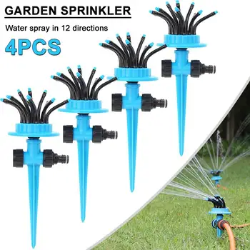 

12 heads Sprinkler 360 Degree Drip Irrigation Set Garden Watering System Nozzle Watering Hose Gardening Tools and Equipment