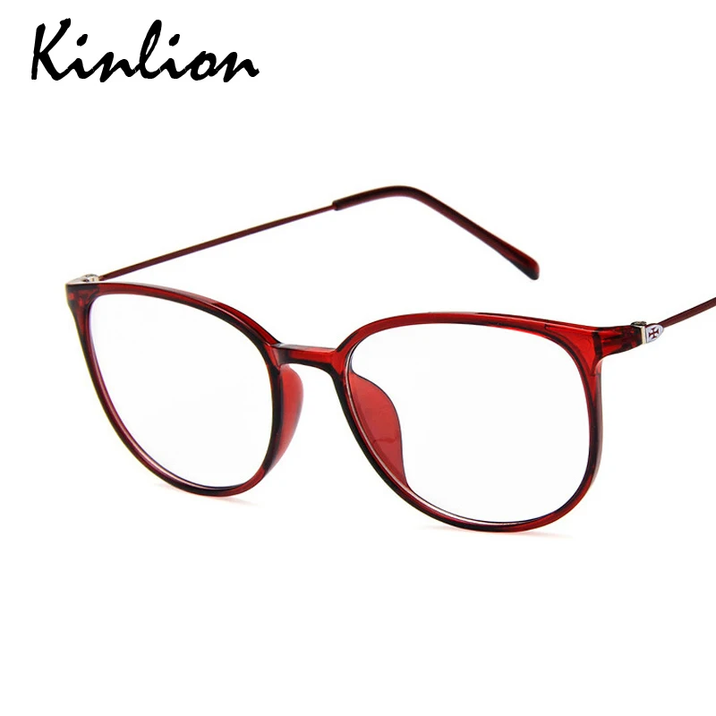 

Kinlion Retro Metal Eyeglasses Frame Women Mens Eyewear Transparent Glasses Frame Reading Optical Square Glasses Frame Gafas