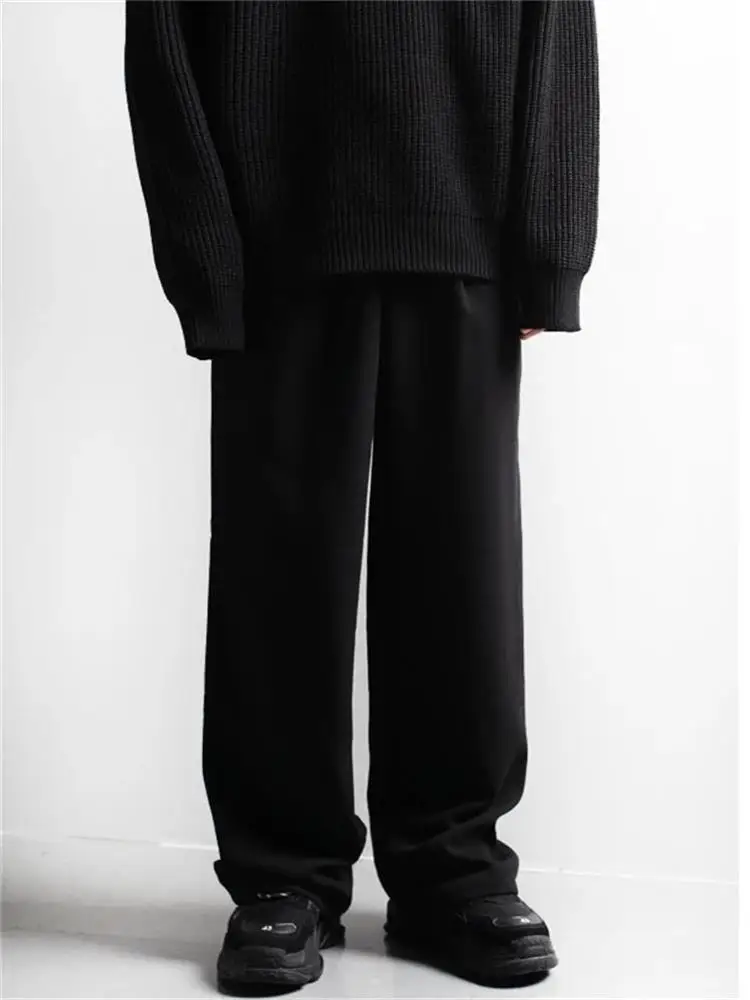 Men's Suits  Pants Korean Fashion Loose Wide Leg Pants Casual Pants Fashion Personality Popular Large Size Suit Pants 