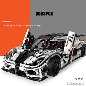 

Technics building block 1:8 scale Koenigsegg agera super sport car model vehicle steam assembly bricks toys collection for gifts